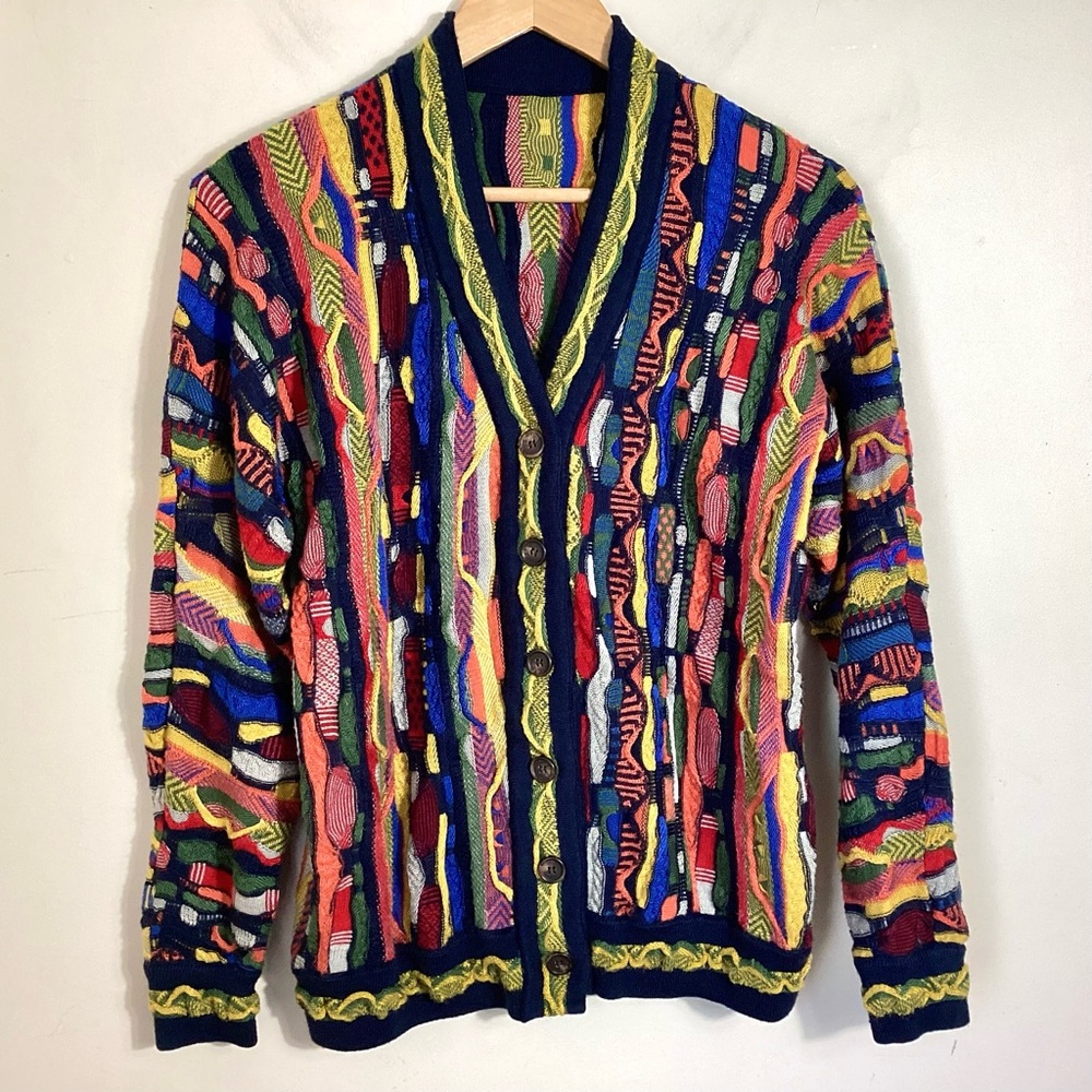 Coogi Style Women’s 3D Knit Boyfriend Cardigan L/XL - Picture 4 of 16